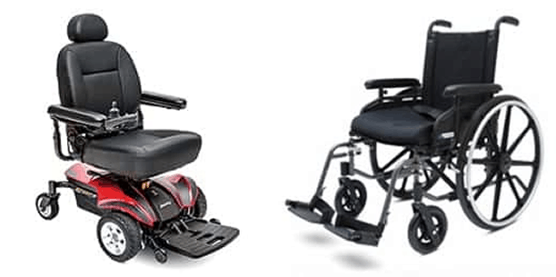 mobility scooter and wheelchair