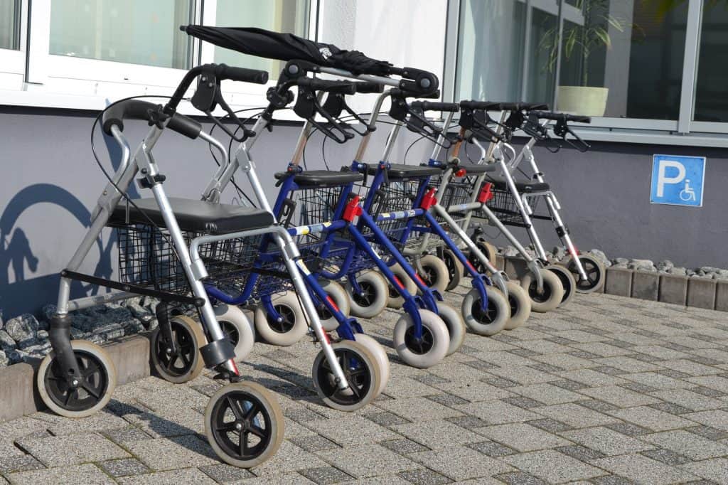 rollator, seniors, disabled parking